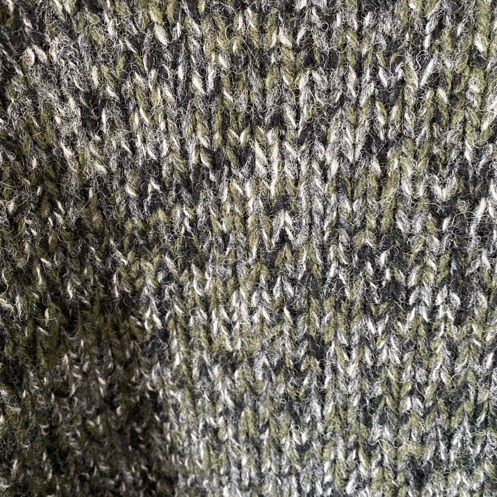 Armani Exchange Green and Gray Wool Knit cardigan size L - Picture 7 of 12